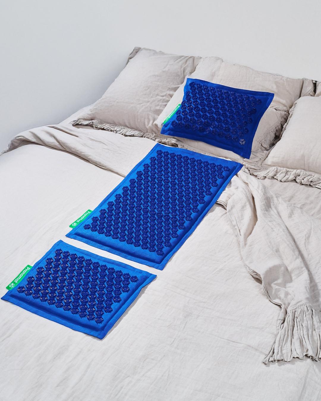 Pranamat Podloga + Vzglavnik + Mini (Monaco Blue)
