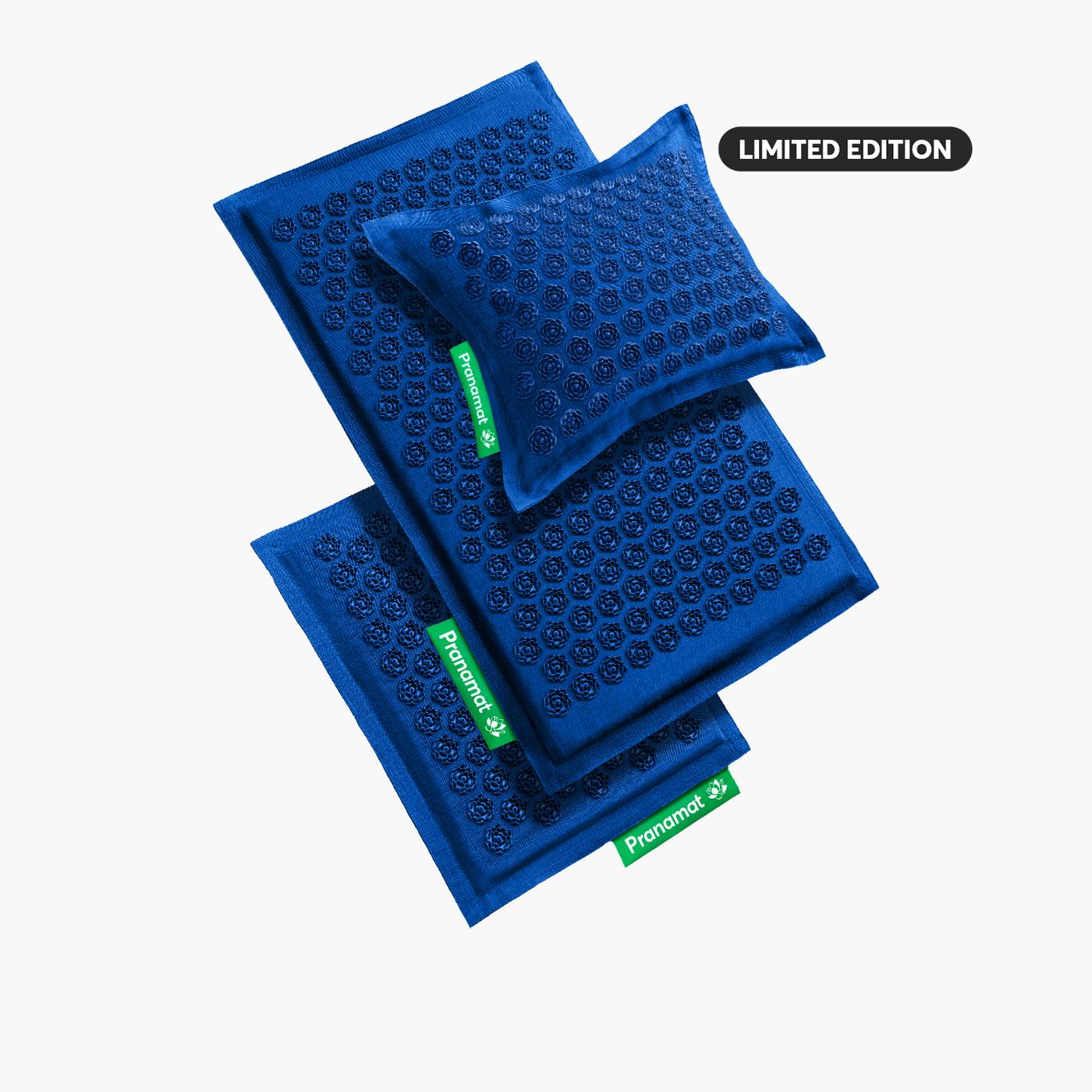 Pranamat Podloga + Vzglavnik + Mini (Monaco Blue)